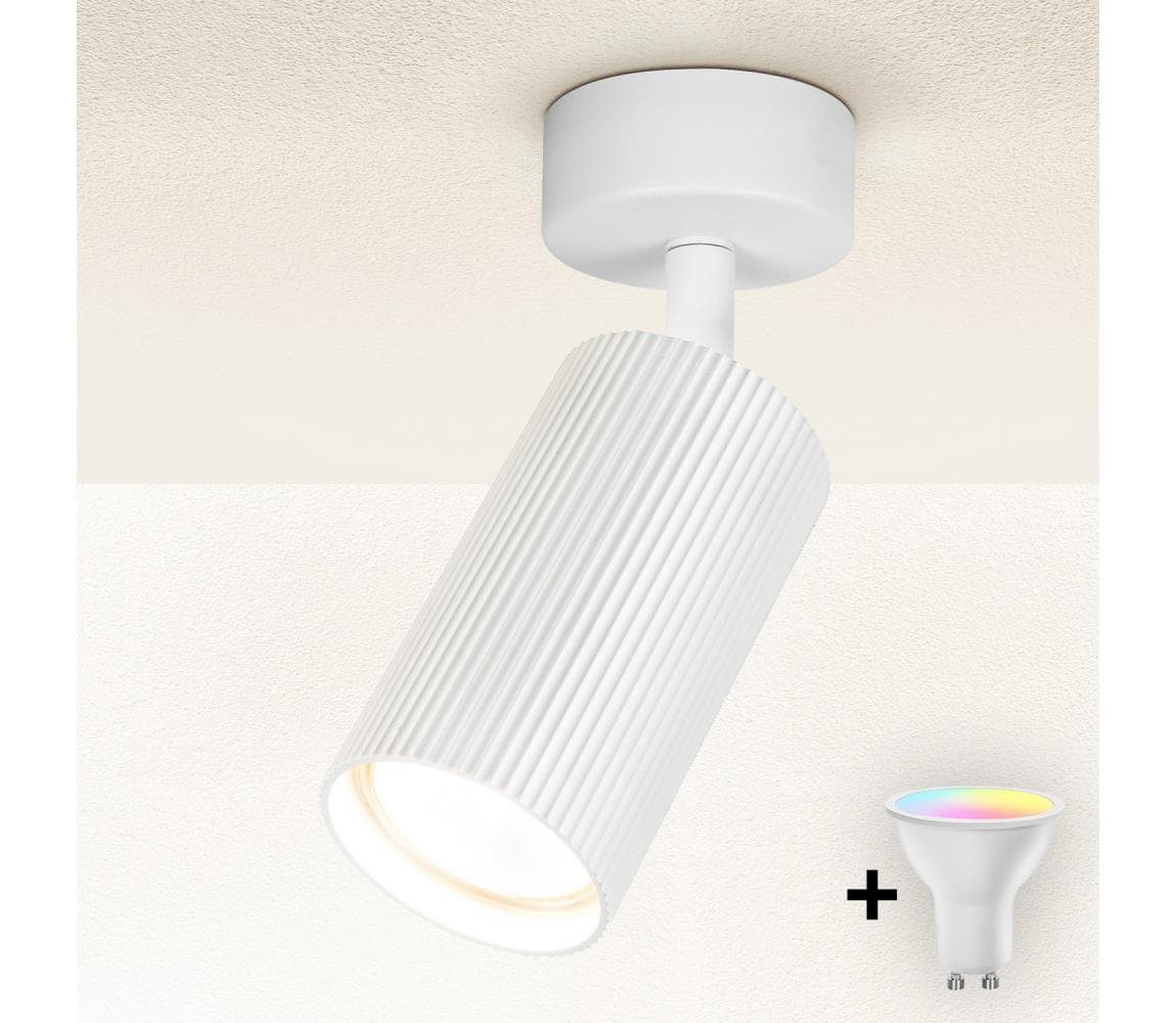 Brilagi - LED RGBW stmievateľné bodové svietidlo SELE MODERN 1xGU10/4,8W/230V biela BG2864+AI2382