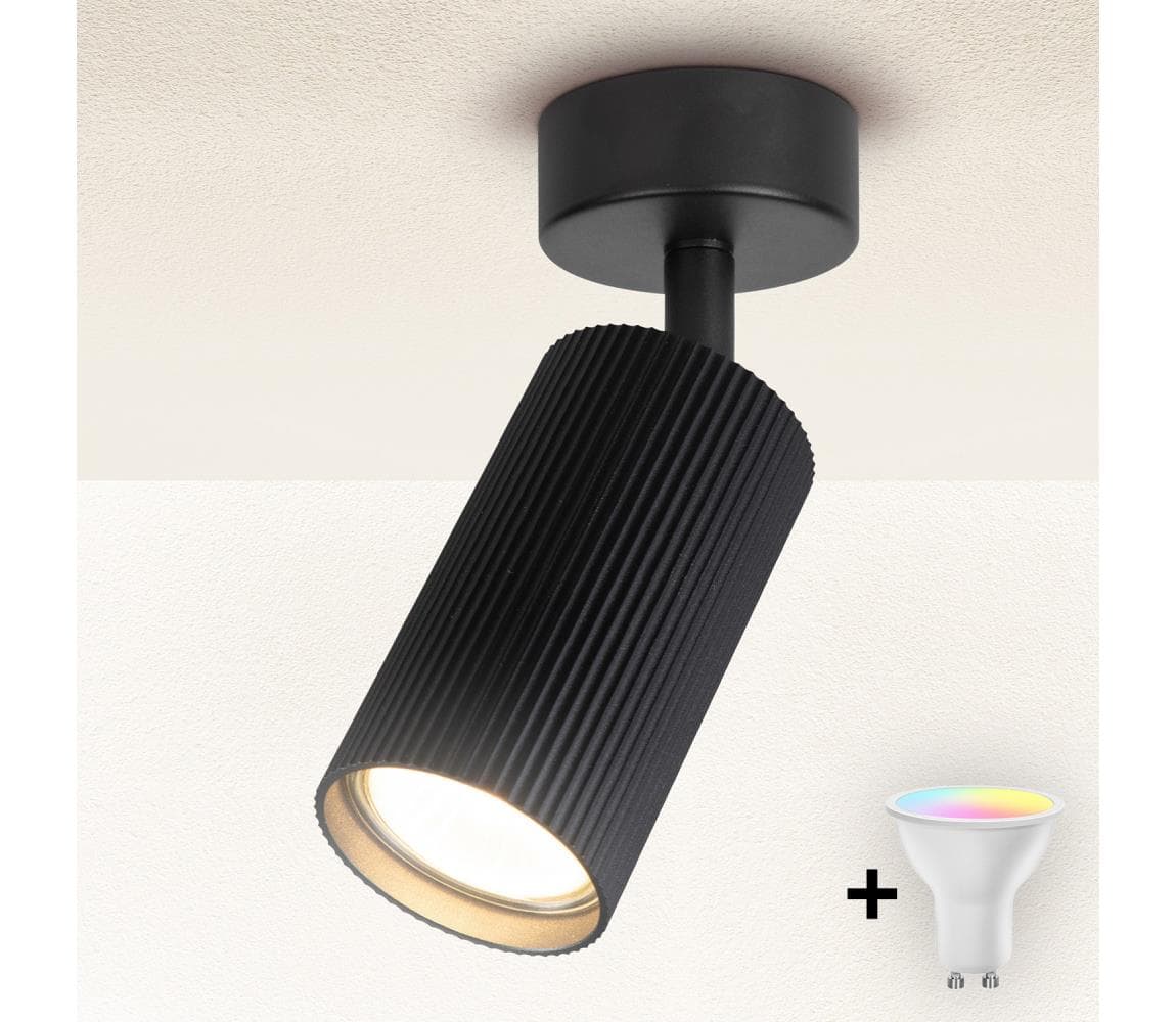 Brilagi - LED RGBW stmievateľné bodové svietidlo SELE MODERN 1xGU10/4,8W/230V čierna BG2863+AI2382