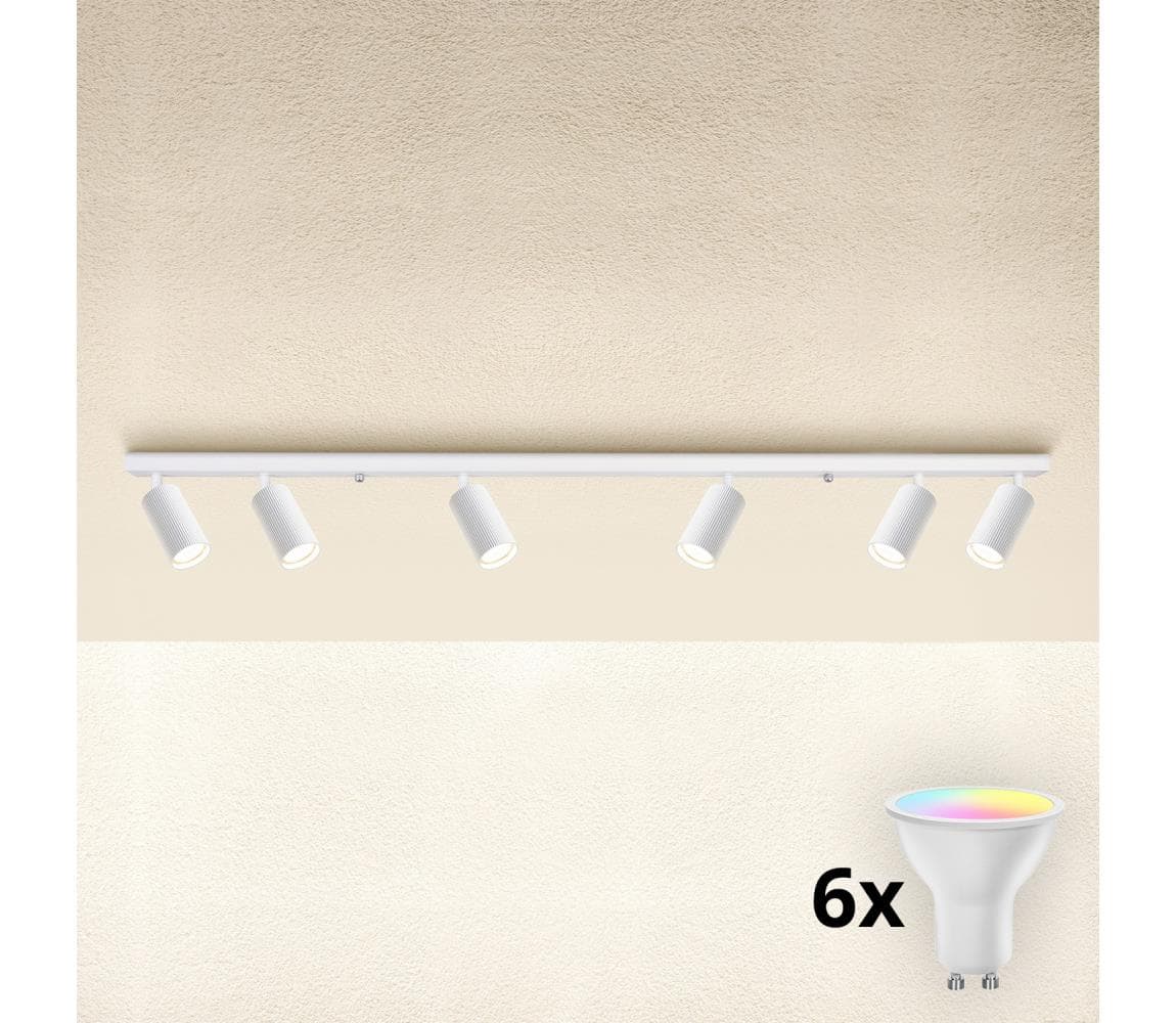 Brilagi - LED RGBW stmievateľné bodové svietidlo SELE MODERN 6xGU10/6,5W/230V Wi-Fi biela BG2875+AI2320