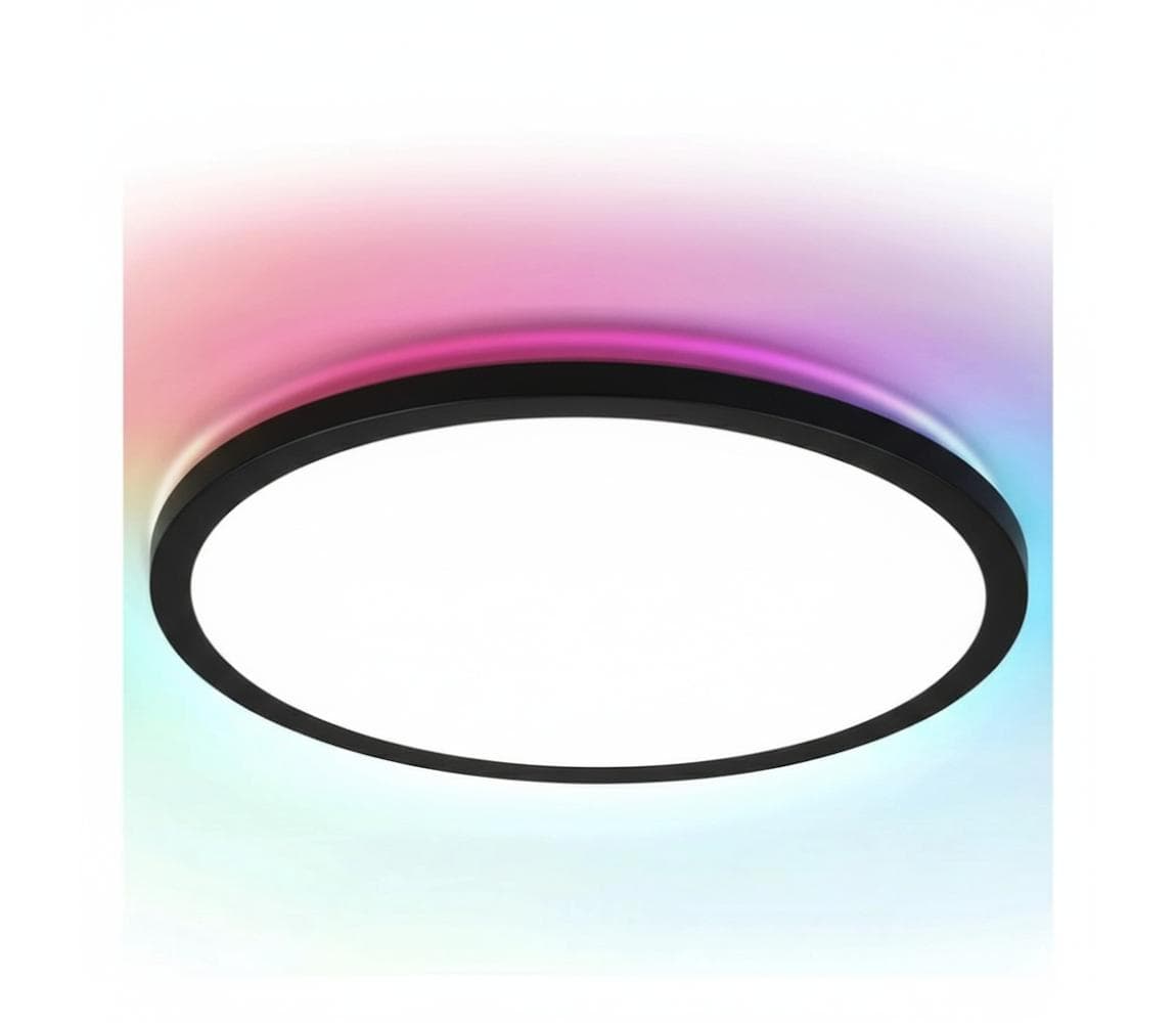 Brilagi - LED RGBW stmievateľné stropné svietidlo VIBE LED/24W/230V 3000-6500K čierne +s diaľkovým ovládaním S10303ADRS