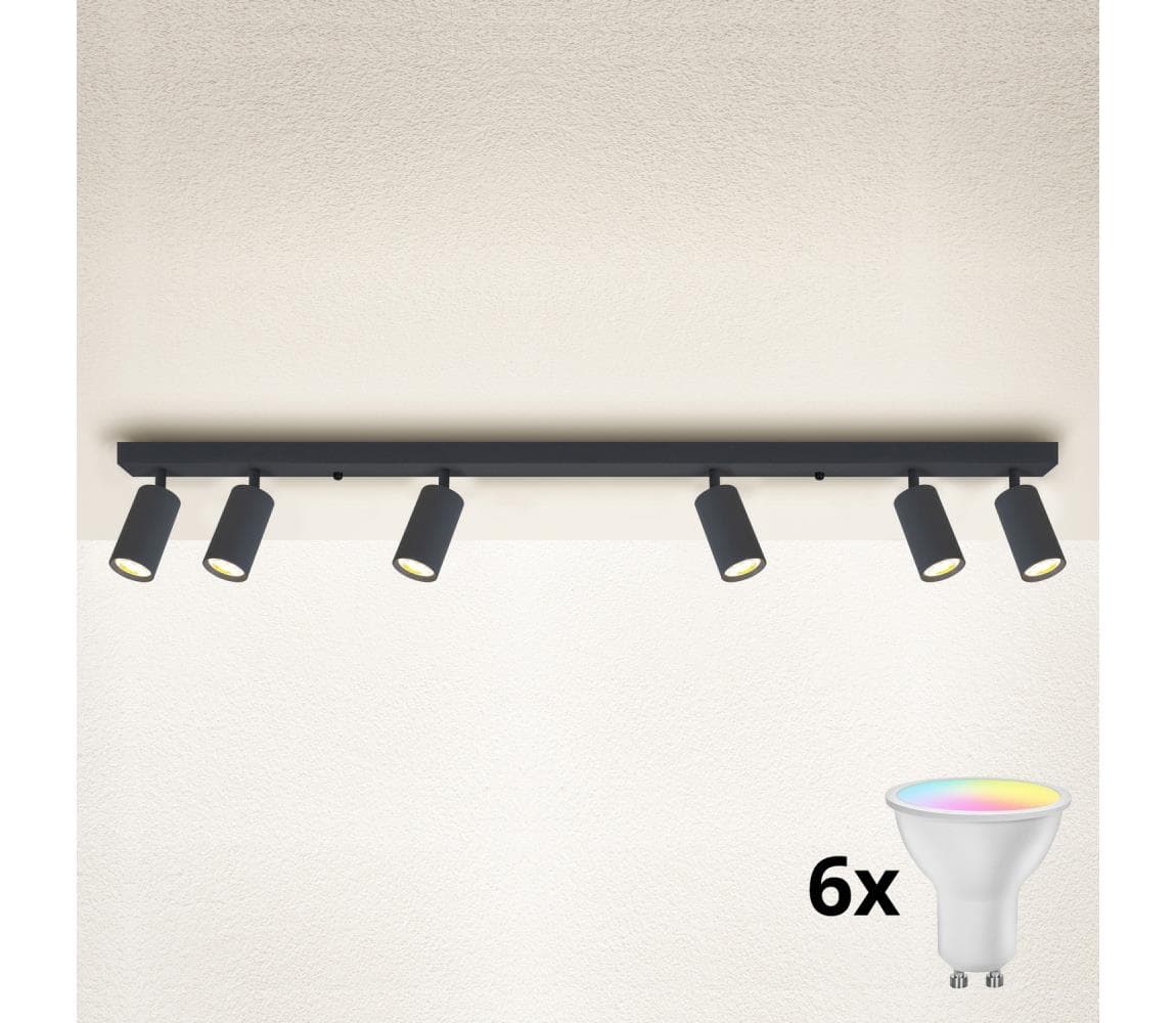 Brilagi - LED Stmievateľné bodové svietidlo SELE 6xGU10/6,5W/230V antracit BG1634+AI2320