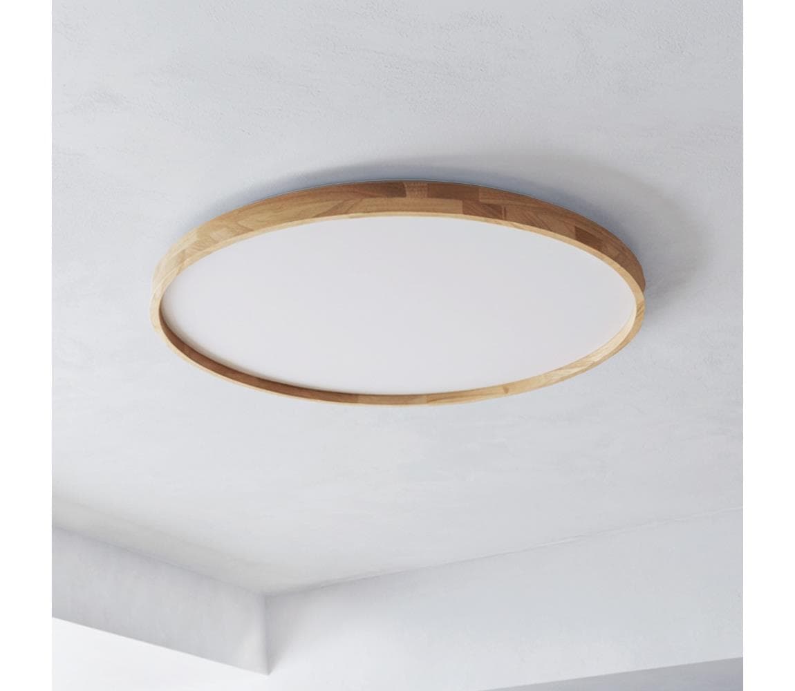 Brilagi -LED Stmievateľné svietidlo ALSON LED/72W/230V 3000-6500K dub pr. 78 cm+diaľkový ovládač WO800-OEM8-80
