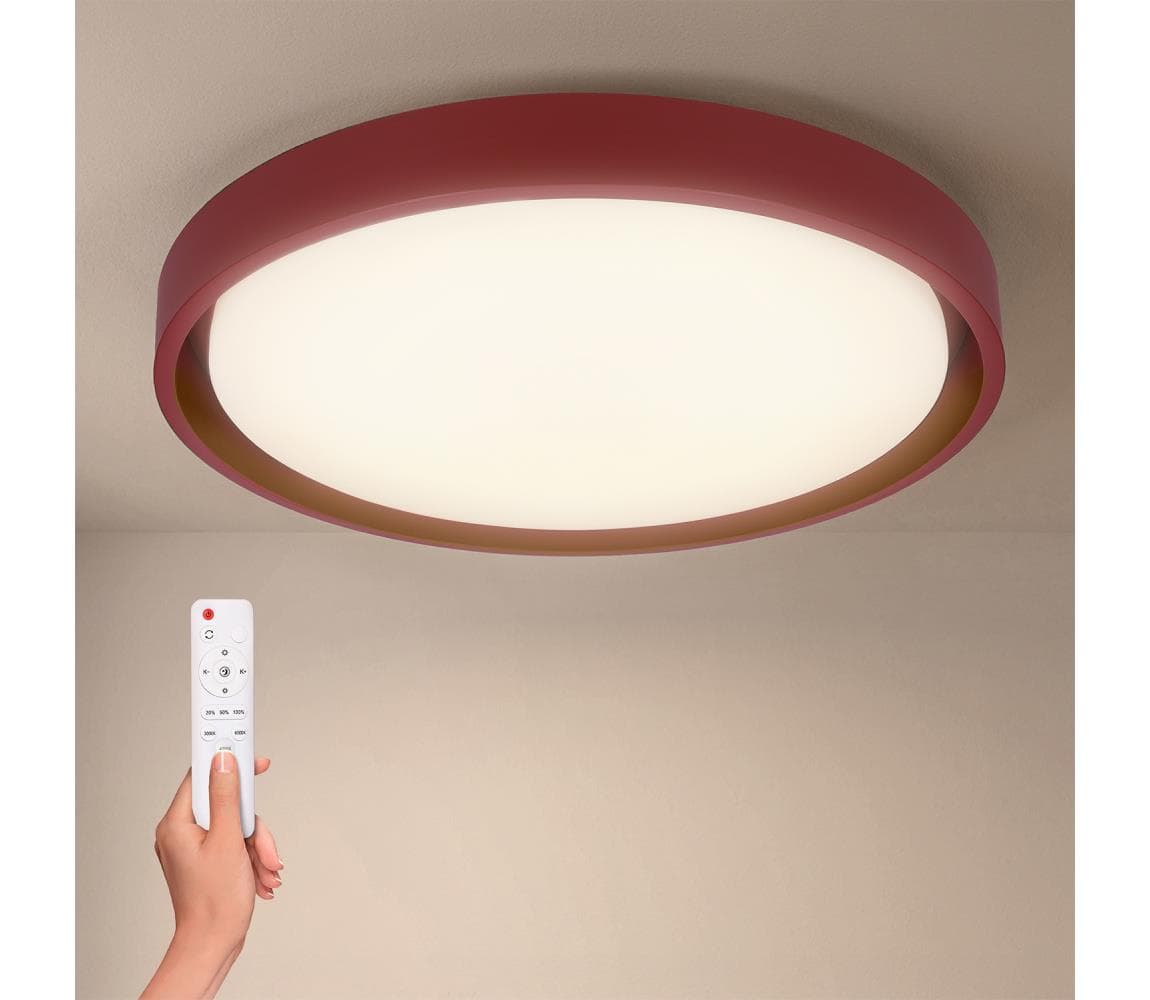 Brilagi -LED stmievateľné svietidlo MATTEO LED/48W/230V 3000-6500K pr. 41 cm červené+DO WO800-OEM31-40