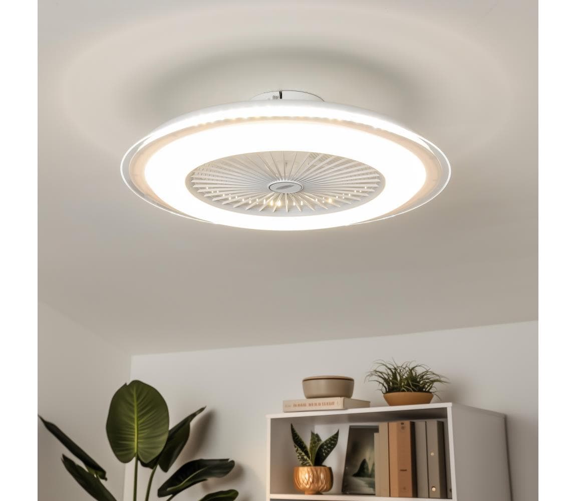 Brilagi - LED Stmievateľné svietidlo s látorom RONDA LED/48W/230V biela + DO BG78508