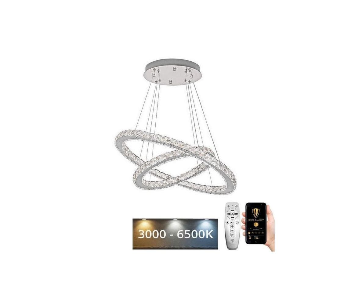 Brilagi - LED Stmievateľný luster na lanku COSMOWAVE LED/115W/230V 3000-6500K + diaľkové ovládanie BG-J6353/CH