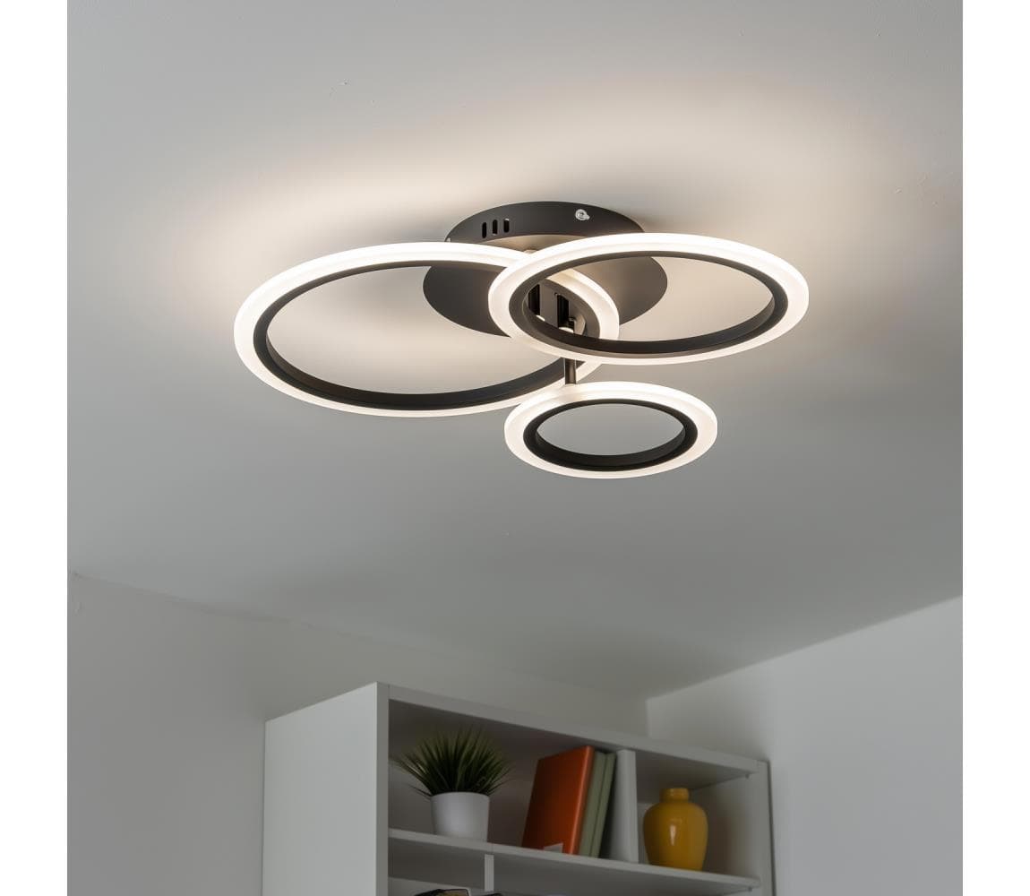 Brilagi - LED Stmievateľný prisadený luster ORBITS LED/40W/230V 3000-6500K čierna + DO BG-J3340/B