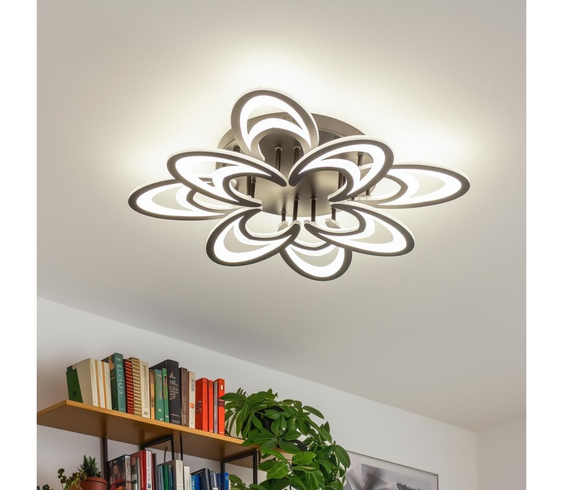 Brilagi - LED Stmievateľný prisadený luster TWIST LED/125W/230V 3000-6500K + DO BG-J3331/B