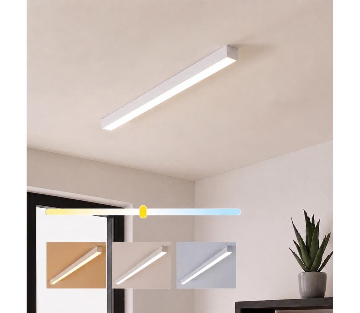 Brilagi - LED stropné prisadené svietidlo FULLDAY LED/20/30/40W/230V 2700/4000/6000K biela BG47312CCT_PW