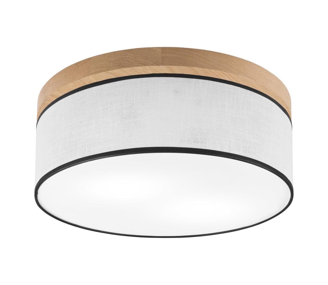 Brilagi - LED Stropné svietidlo BELLADONNA 2xE27/15W/230V pr. 40 cm biela/dub 8590828609896