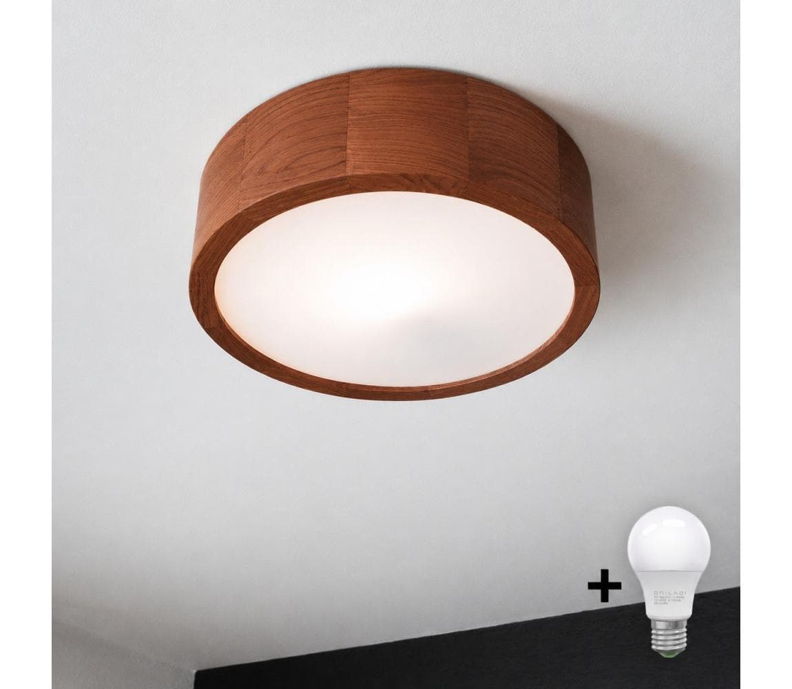Brilagi - LED Stropné svietidlo CARVALHO 1xE27/15W/230V dub čerešňa pr. 27 cm 8590828607106