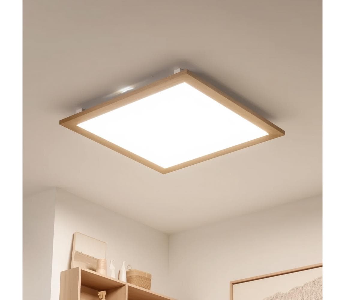 Brilagi - LED Stropné svietidlo SLIMFRAME WOOD LED/58W/230V 64x64 cm hnedá BG1542+EG99423