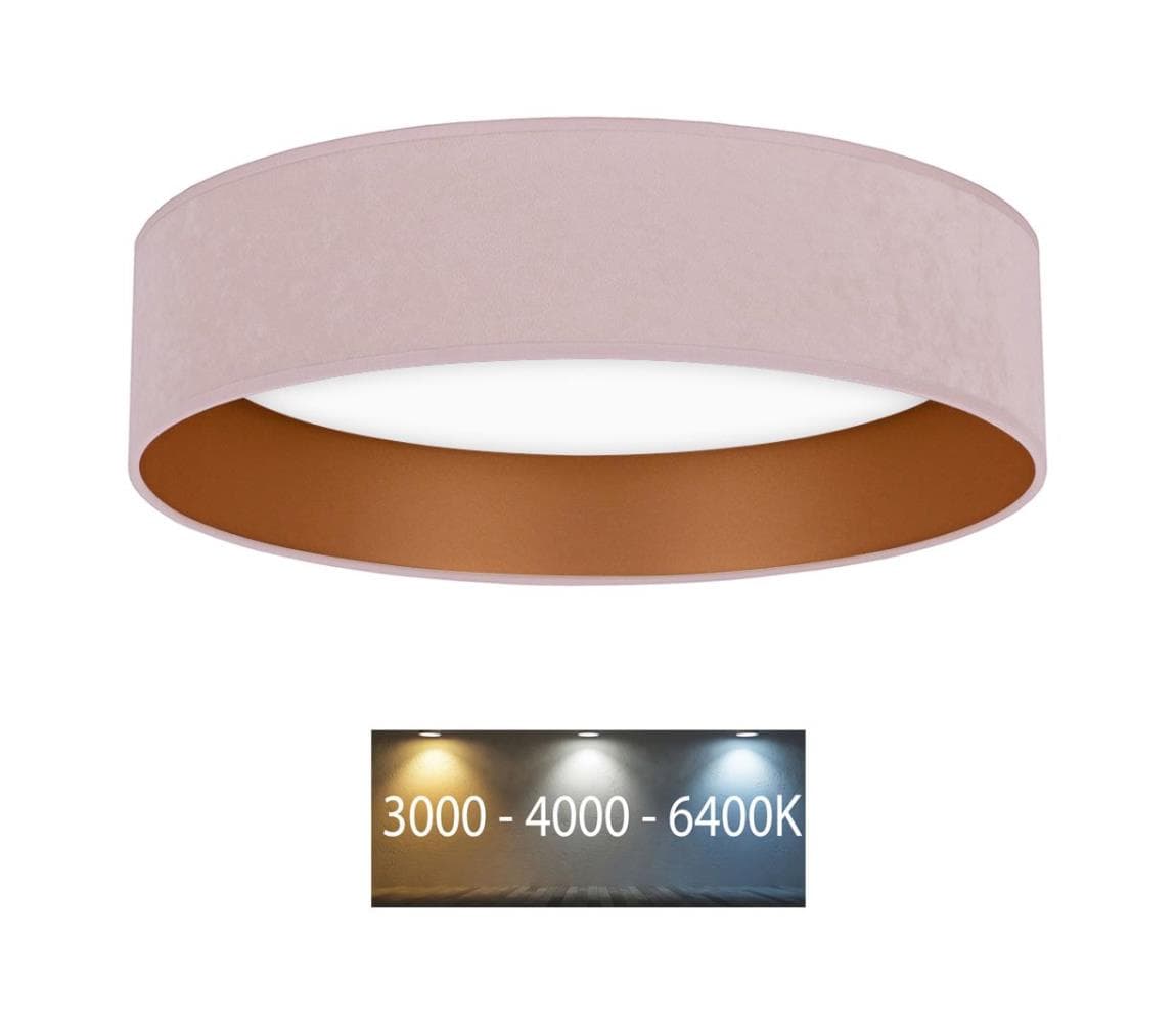 Brilagi - LED Stropné svietidlo VELVET LED/24W/230V 3000/4000/6400K ružová/zlatá