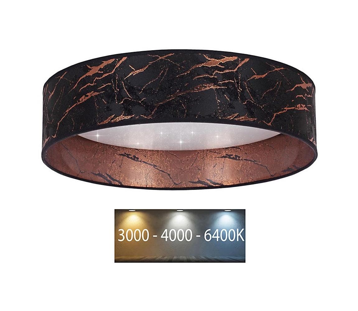 Brilagi - LED Stropné svietidlo VELVET STAR LED/24W/230V pr. 40 cm čierna/medená