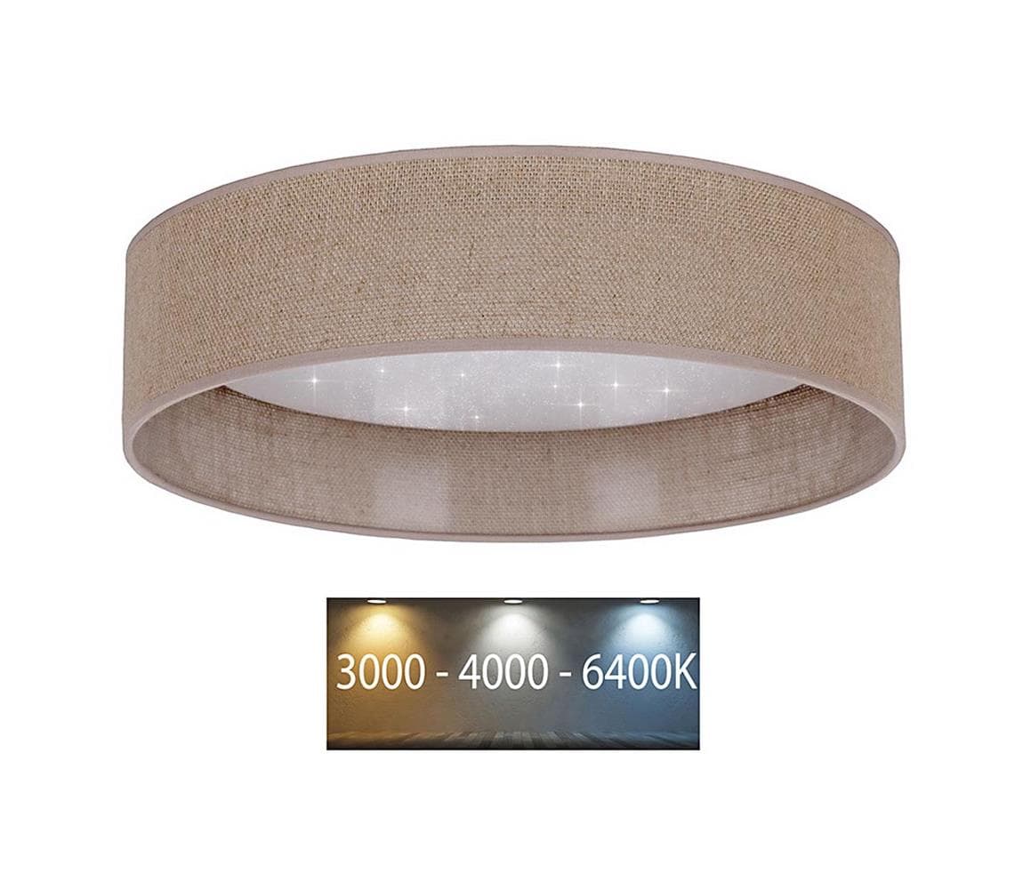 Brilagi - LED Stropné svietidlo VELVET STAR LED/24W/230V pr. 40 cm hnedá