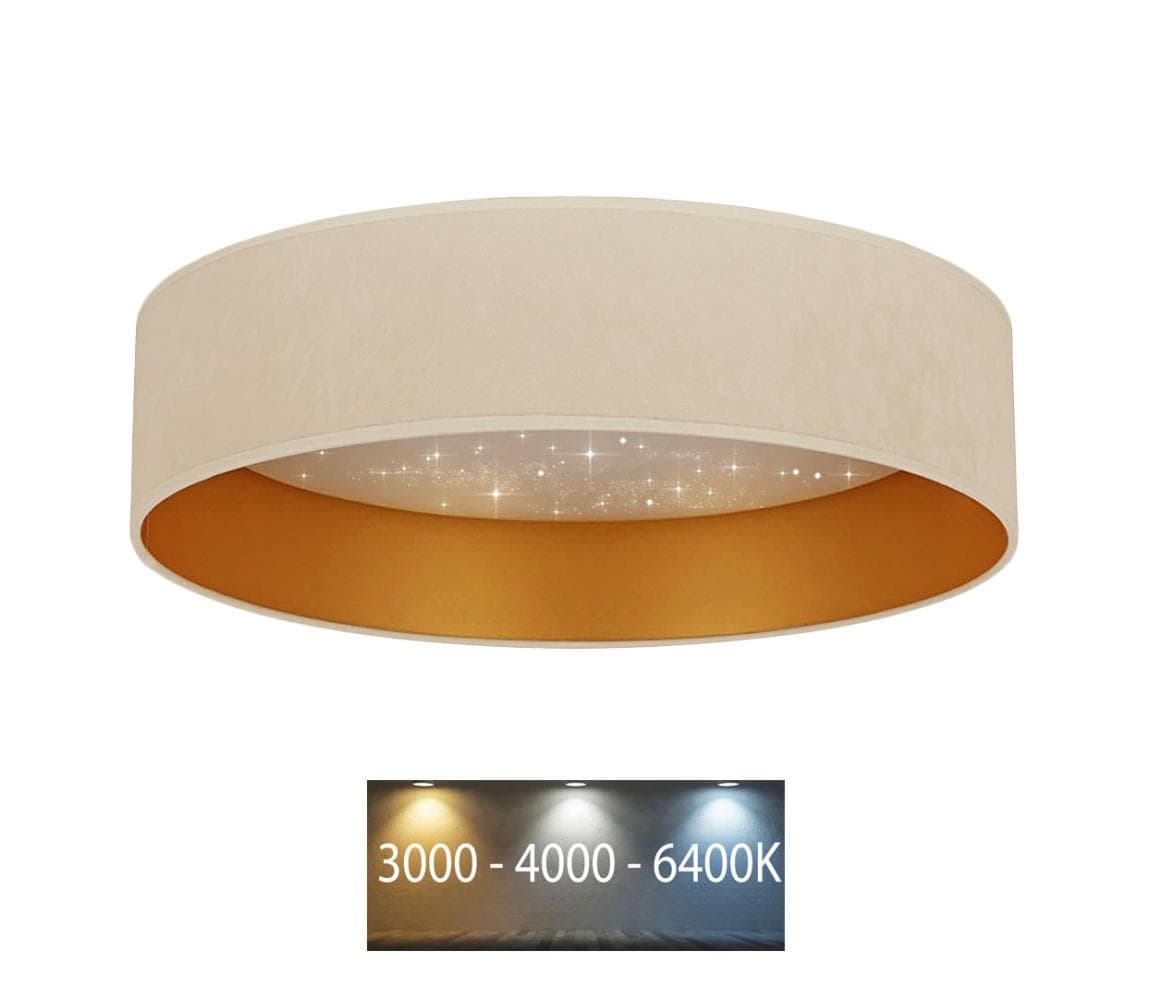 Brilagi - LED Stropné svietidlo VELVET STAR LED/24W/230V pr. 40 cm krémová/zlatá