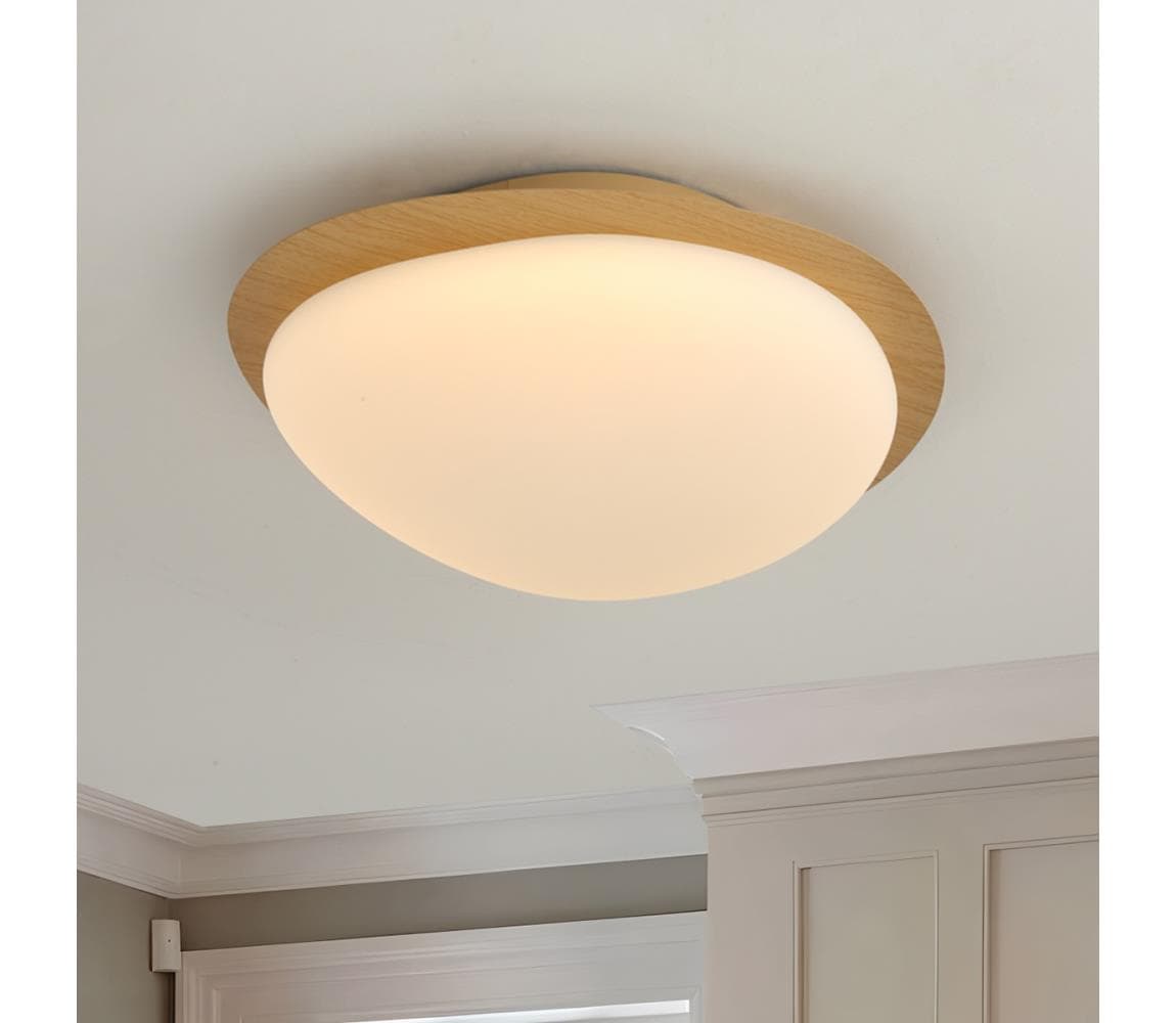 Brilagi - LED stropné svietidlo VISBY WOOD LED/18W/230V pr. 38 cm hnedé BRI466