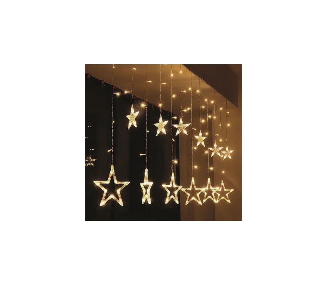 Brilagi - LED Vianočný vonkajší záves 77xLED/3xAA/USB 1,8m IP44 teplá biela 1V227-OEM3
