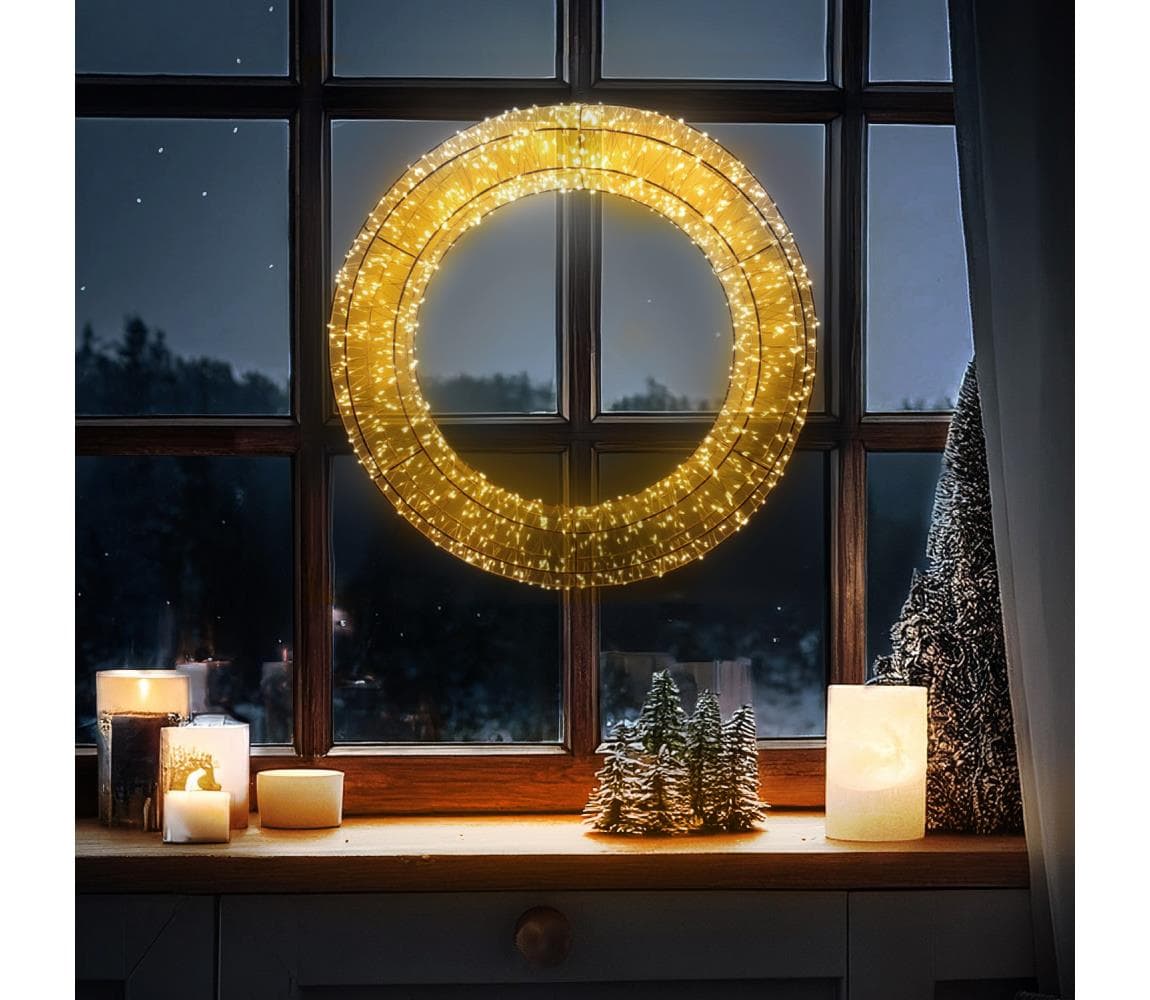 Brilagi - LED vonkajšia vianočná dekorácia LED/6W/230V IP44 veniec 50 cm 1v1112-OEM1