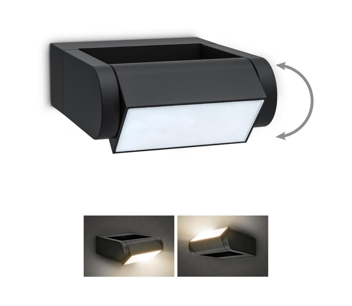 Brilagi - LED Vonkajšie nástenné svietidlo CROTONE LED/7W/230V IP54 WO-HR60441-OEM