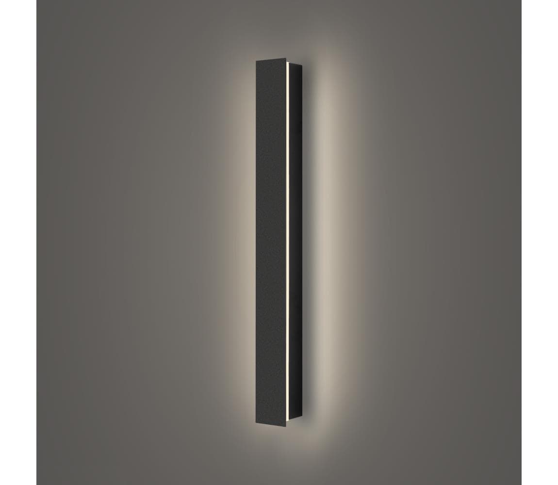 Brilagi - LED vonkajšie nástenné svietidlo LINEAR LED/12W/230V 4000K IP65 čierne BRI281