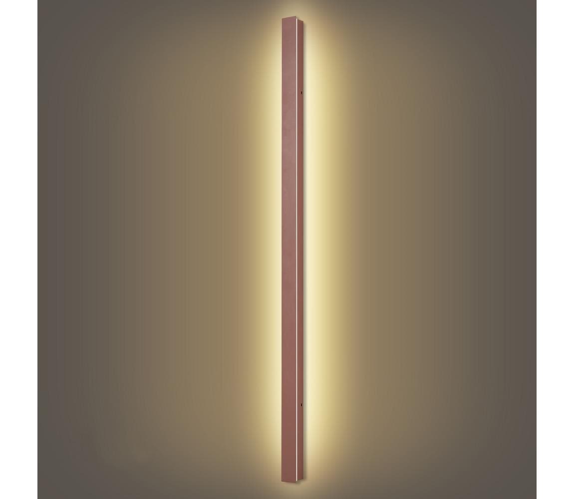 Brilagi-LED Vonkajšie nástenné svietidlo LINEAR LED/32W/230V 3000K IP65 140 cm hnedé CRI 90 BRI833