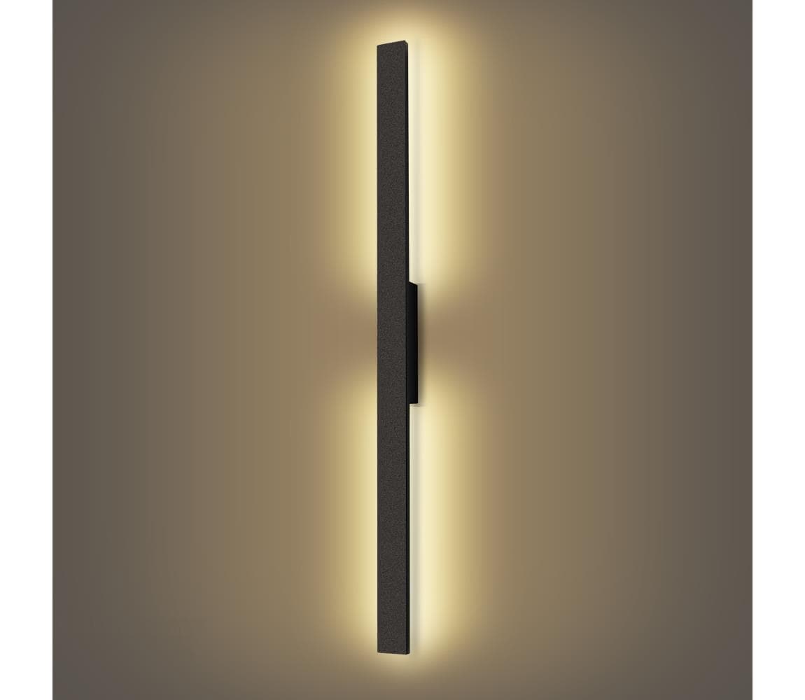 Brilagi - LED vonkajšie nástenné svietidlo LUNA LED/24W/230V 3000K IP65 čierne BRI267