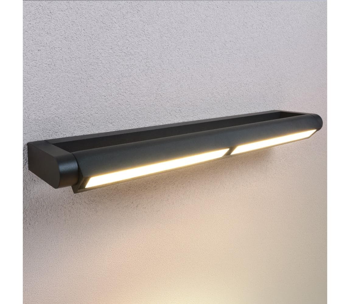 Brilagi - LED vonkajšie nástenné svietidlo SALERNO LED/24W/230V 66 cm čierna IP65 WO-HR60281-650-OEM-BLK