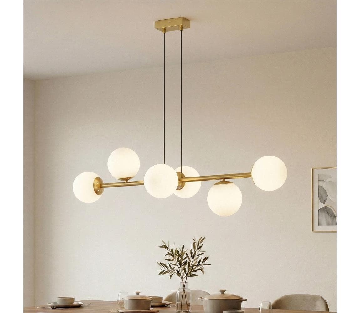 Brilagi - Luster na lanku MALONY 6xE14/20W/230V zlatá 8590828080459