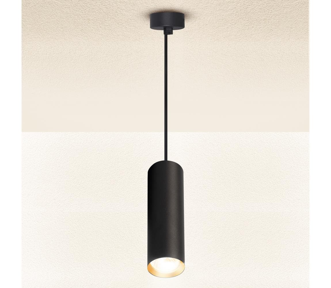 Brilagi - Luster na lanku SELE 1xGU10/30W/230V čierna/zlatá WO-P3-OEM