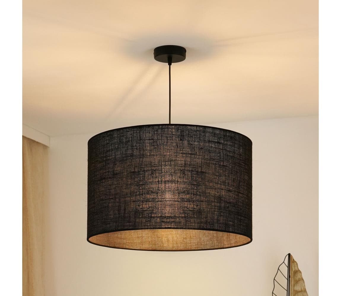 Brilagi - Luster na lanku TUBES ROLLER 1xE27/15W/230V pr. 50 cm čierna 609326