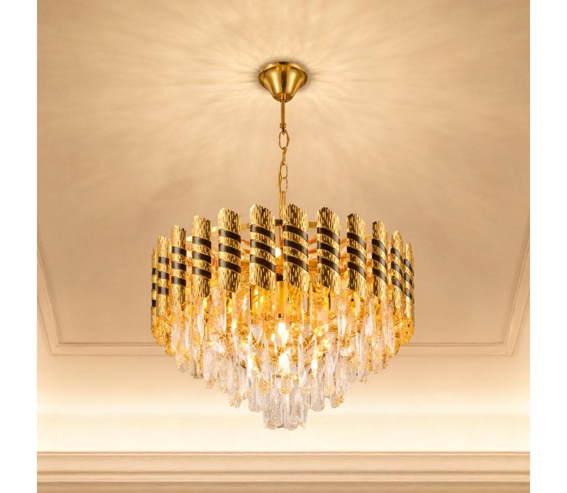 Brilagi - Luster na reťazi CRISTAL 5xE14/40W/230V priemer 38 cm BG72413