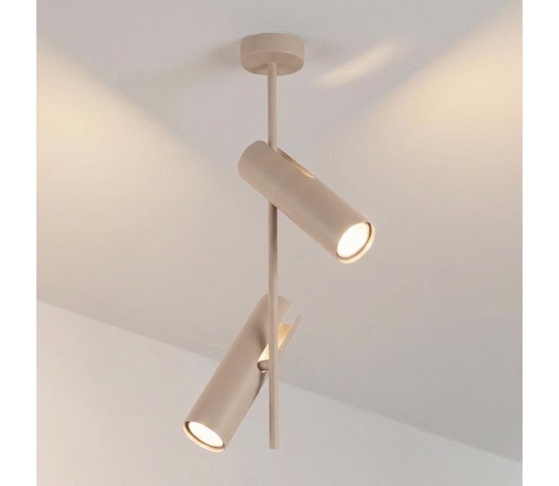 Brilagi - Luster na tyči BRANCH 2xGU10/30W/230V béžový WO-N10-05-BEI-OEM