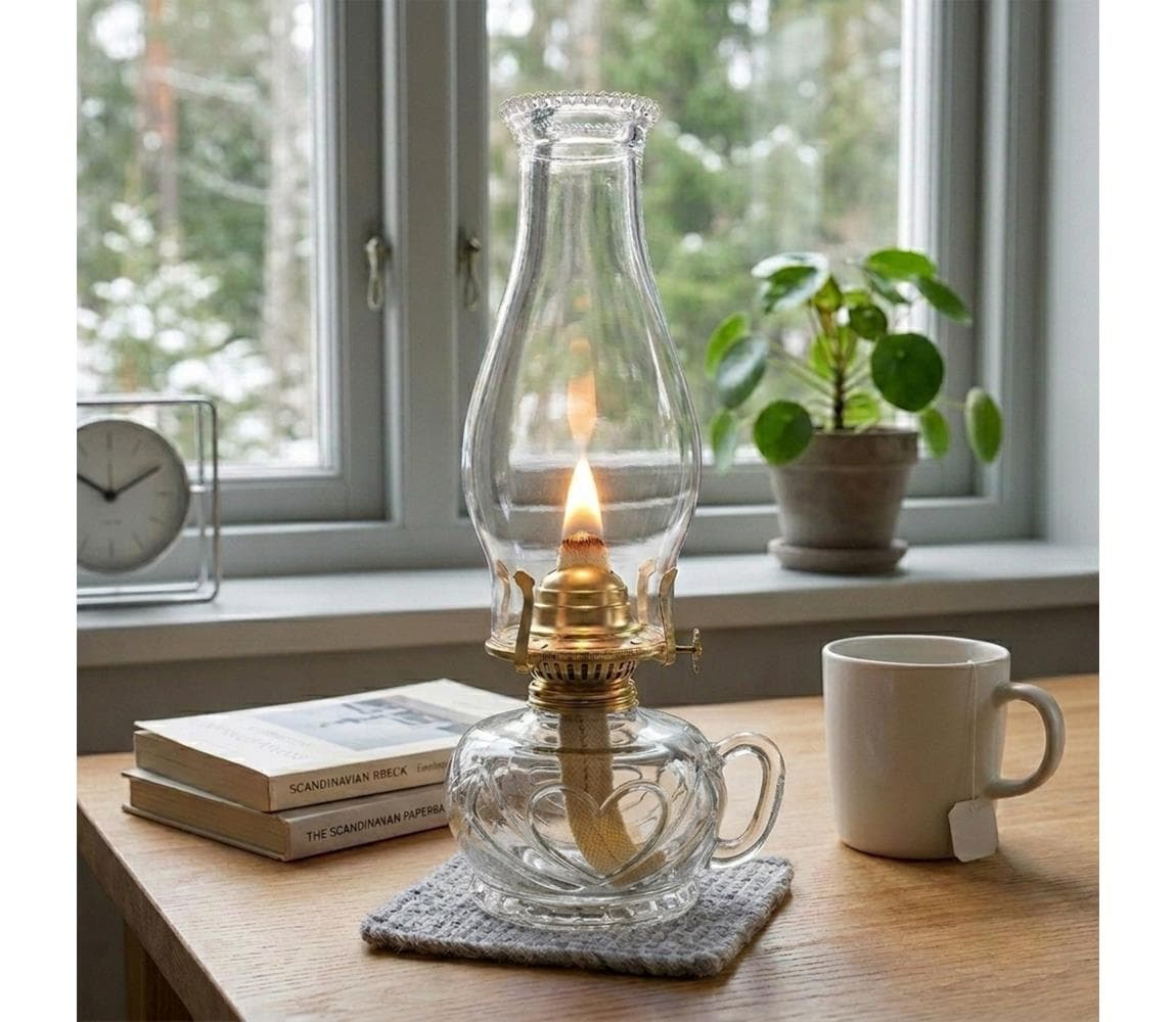 Brilagi - Petrolejová lampa MERLIN priehľadná 8590828169314