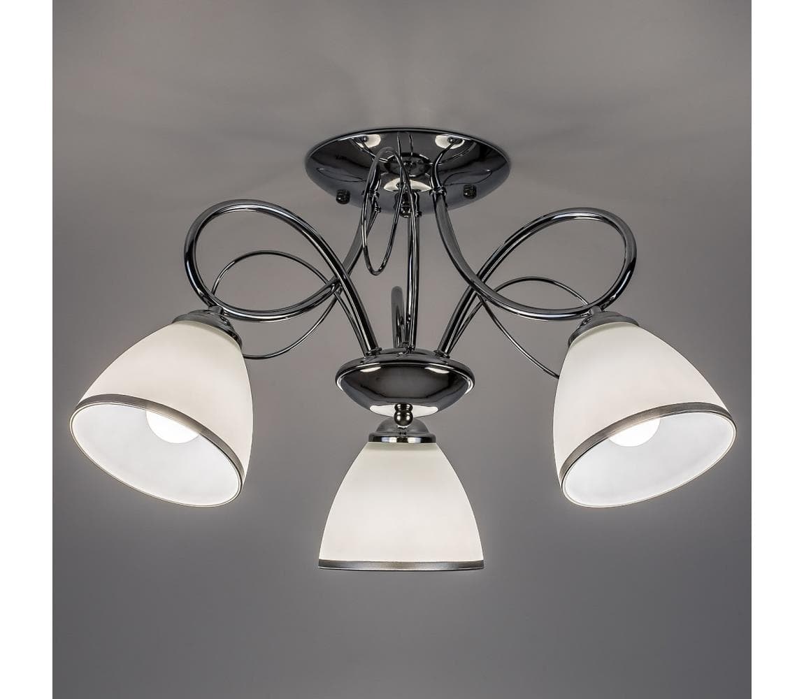 Brilagi - Prisadený luster FRED, 3×E27/60W/230V, priemer 59 cm, lesklý chróm 63036