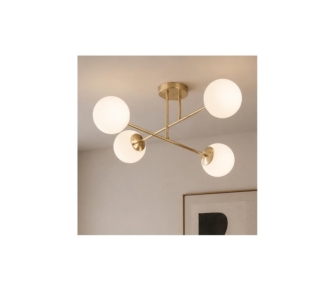 Brilagi - Prisadený luster MILO 4xE27/60W/230V zlatý 62-014B