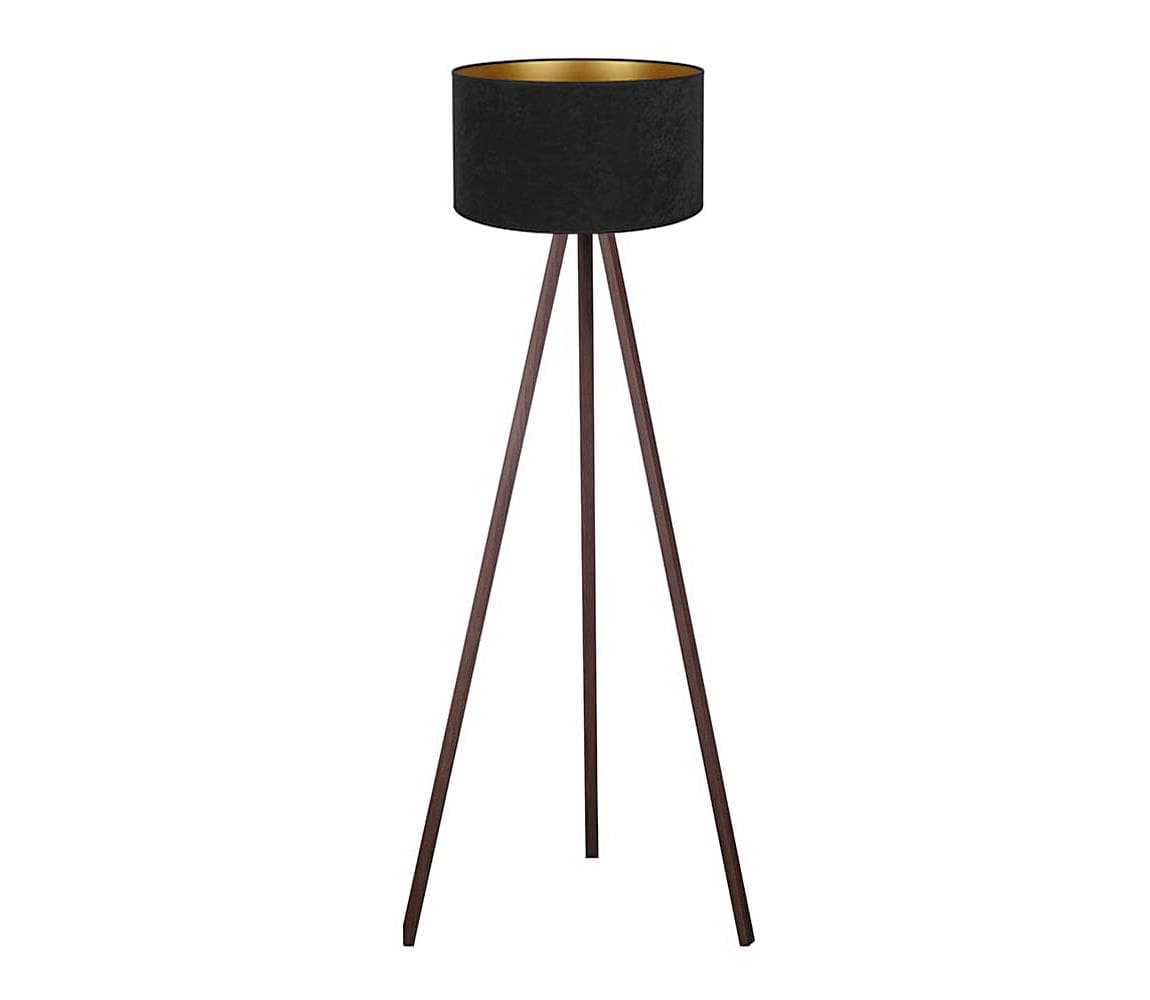 Brilagi - Stojacia lampa VELVET 1xE27/60W/230V hnedá/čierna AS0464+DU82610