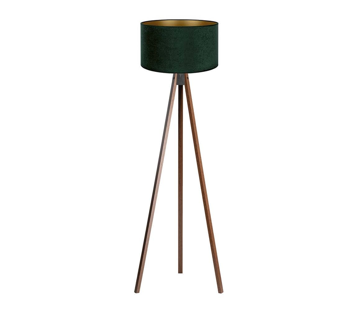 Brilagi - Stojacia lampa VELVET 1xE27/60W/230V wenge/zelená AS0462+DU82474