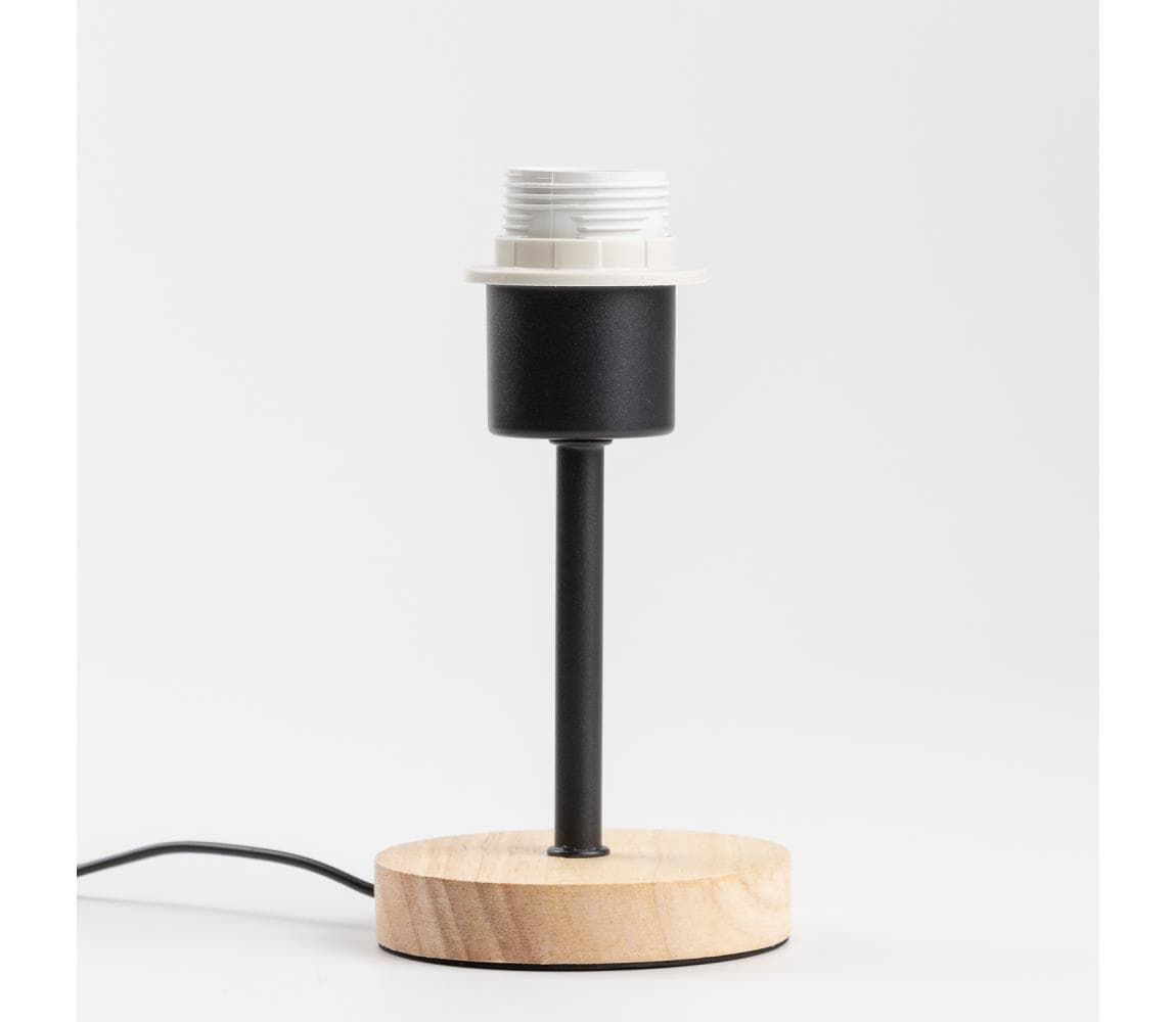 Brilagi - Stolná lampa NUBILA WOOD 1xE27/25W/230V dub/čierna BRI134