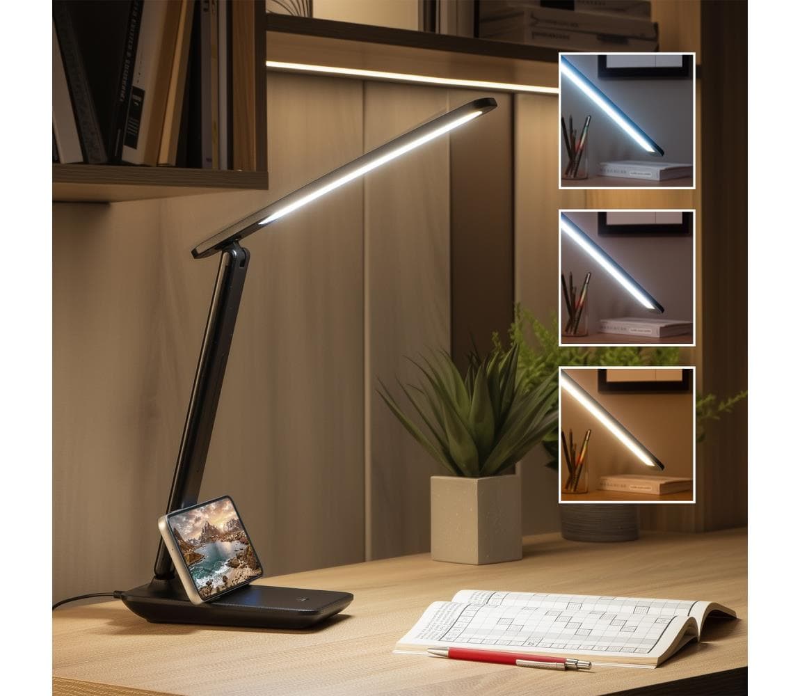 Brilagi - Stolová stmievateľná LED lampa MODO LED/7W/230V 3000/4000/6500K čierna 004952