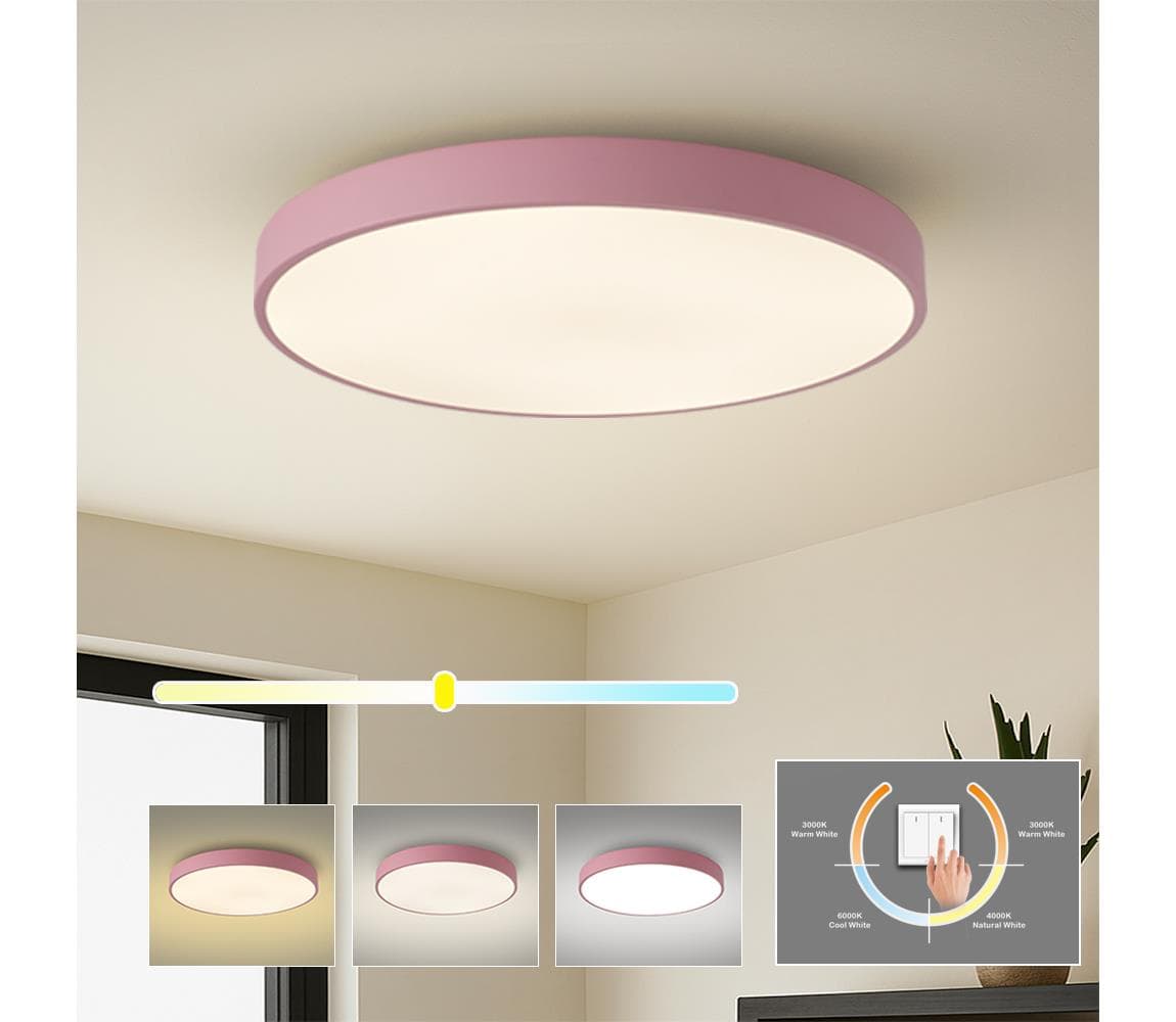 Brilagi - Stropné LED svietidlo POOL LED/100W/230V 3000/4000/6000K 80 cm ružové BRI715
