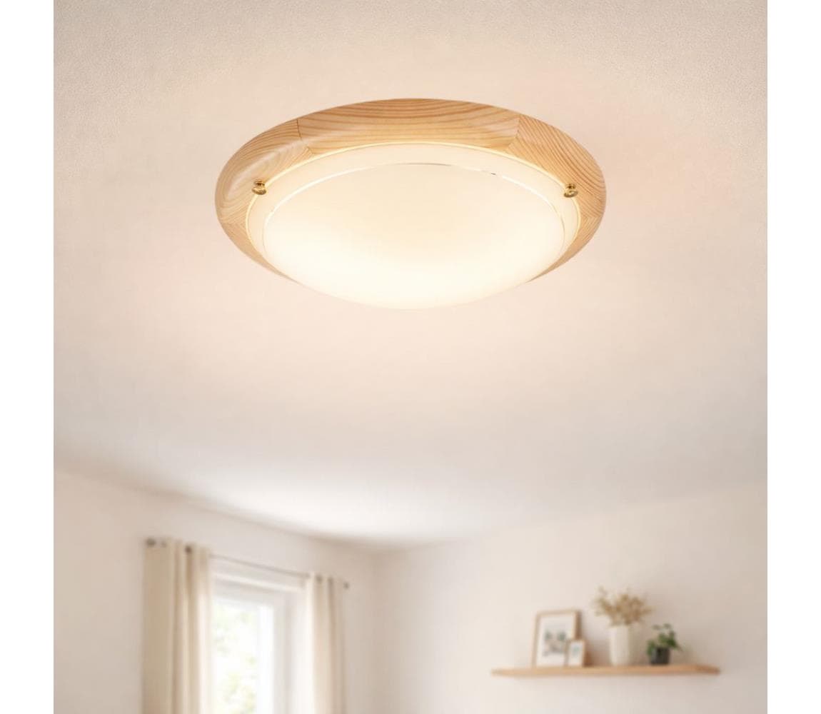 Brilagi - Stropné svietidlo ORBIS 1xE27/60W/230V, priemer 30 cm, borovica 63041