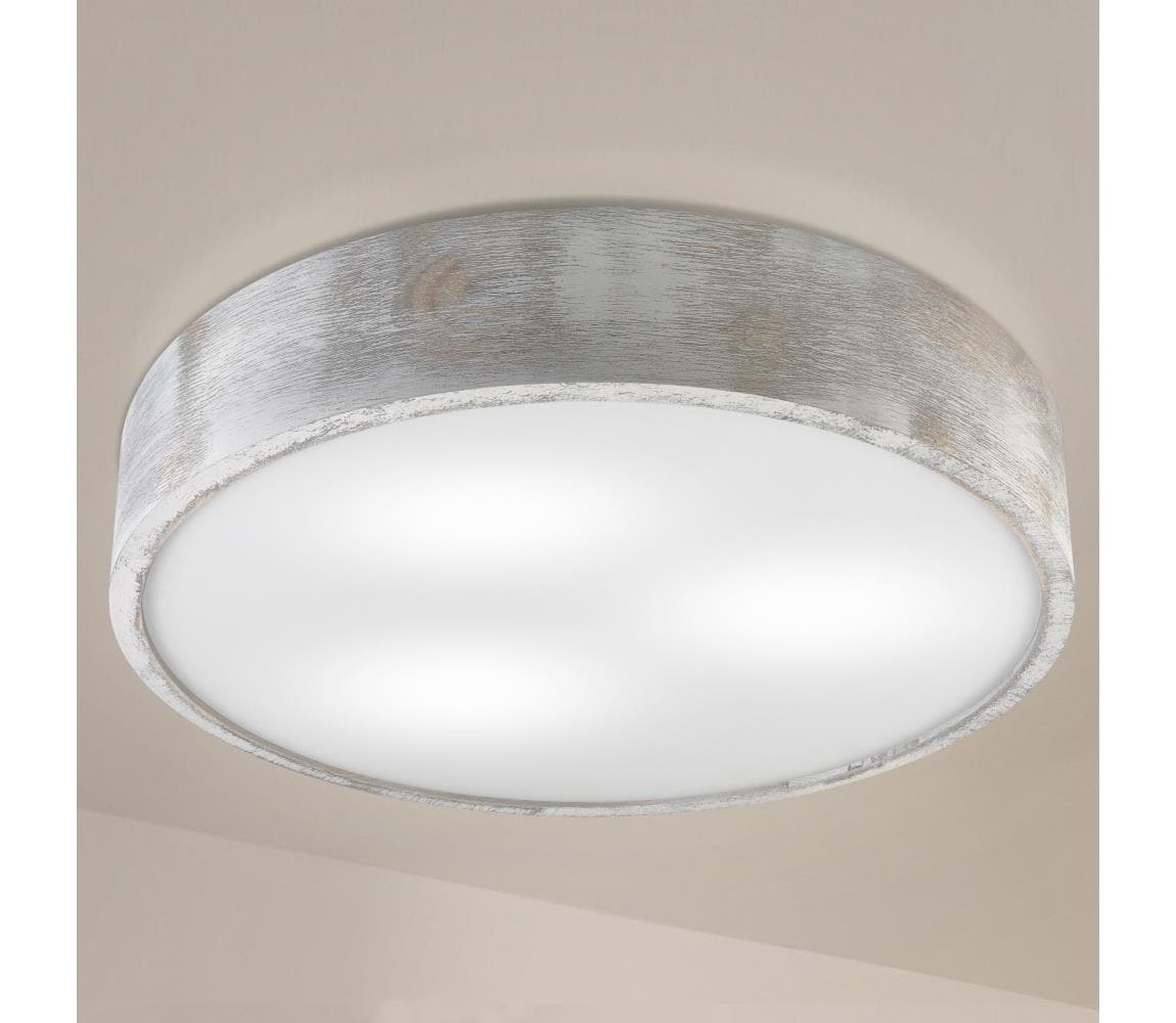 Brilagi - Stropné svietidlo PINO 3xE27/15W/230V borovicové/strieborné pr. 47,5 cm LD-PD-6.3