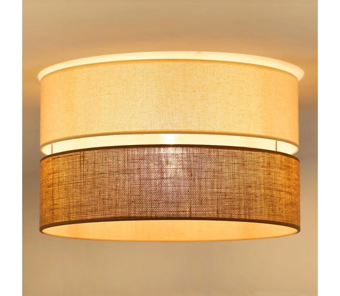 Brilagi - Stropné svietidlo ROYAL YUTE 1xE27/15W/230V pr. 40 cm béžová/krémová 609609