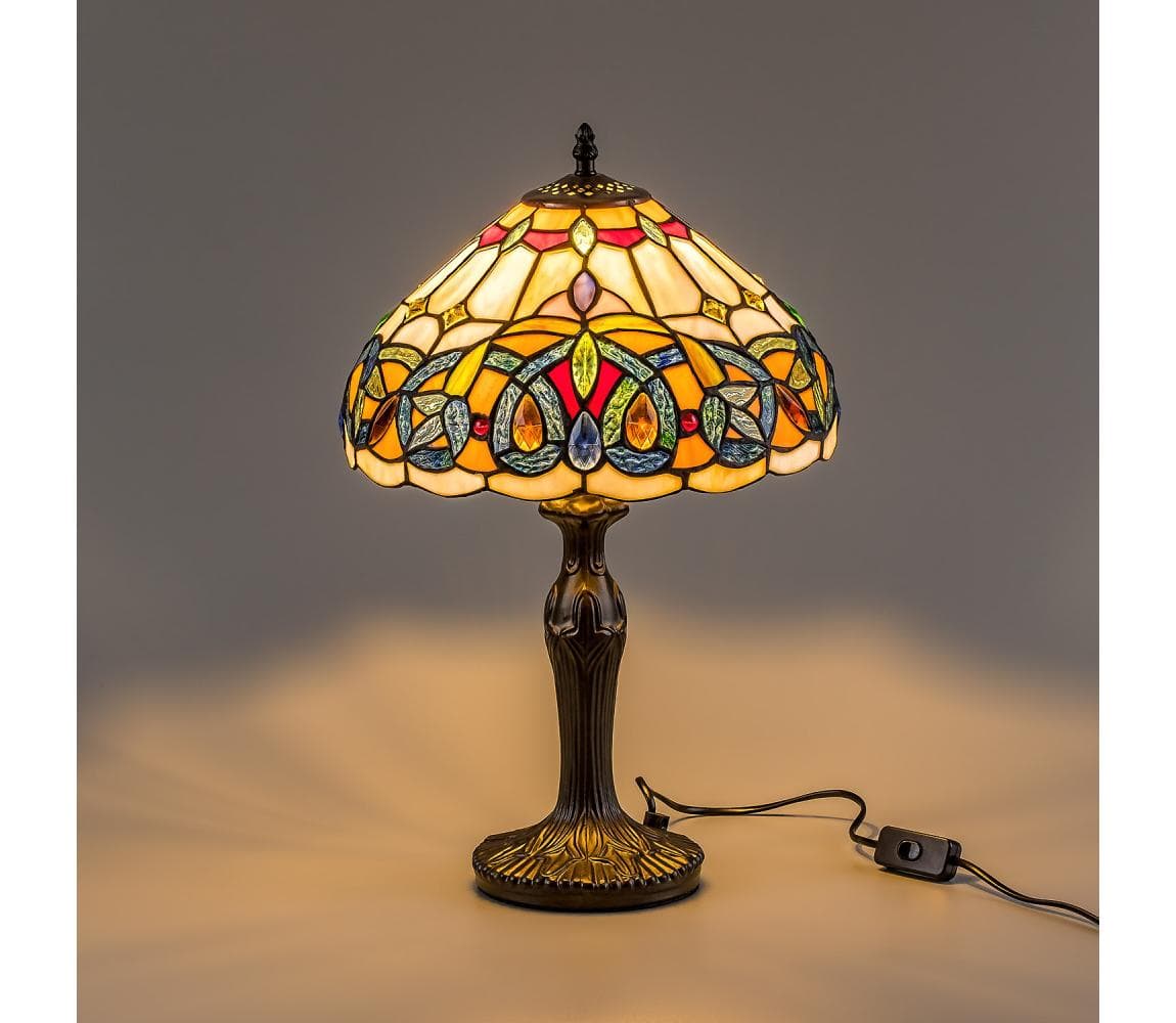 Brilagi - Tiffany vitrážná stolná lampa LUISA 1xE27/40W/230V 63069
