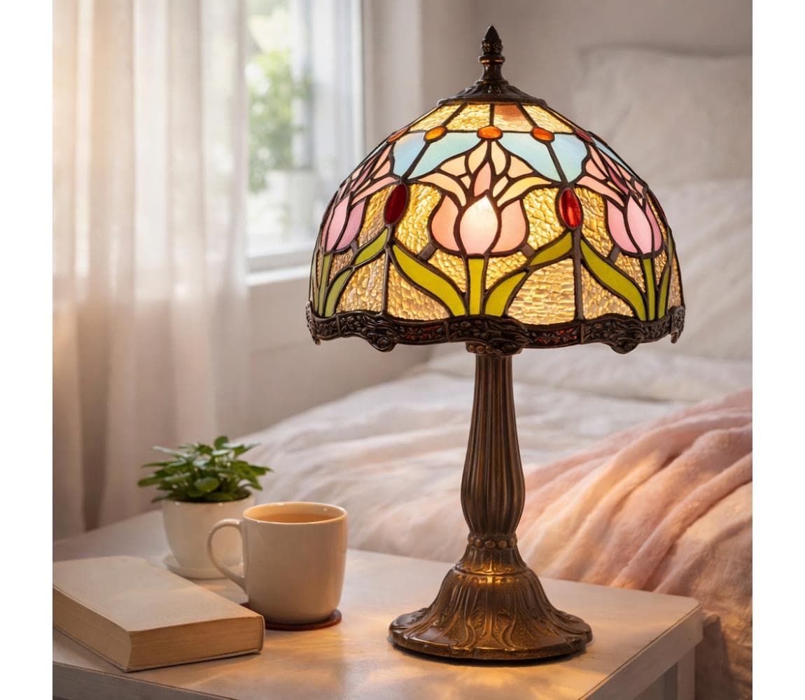 Brilagi - Tiffany vitrážová stolná lampa LORAS 1xE14/40W/230V 63006