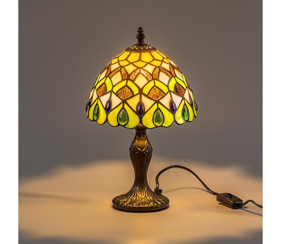 Brilagi - Tiffany vitrážová stolná lampa MARGARET 1xE14/40W/230V 63061