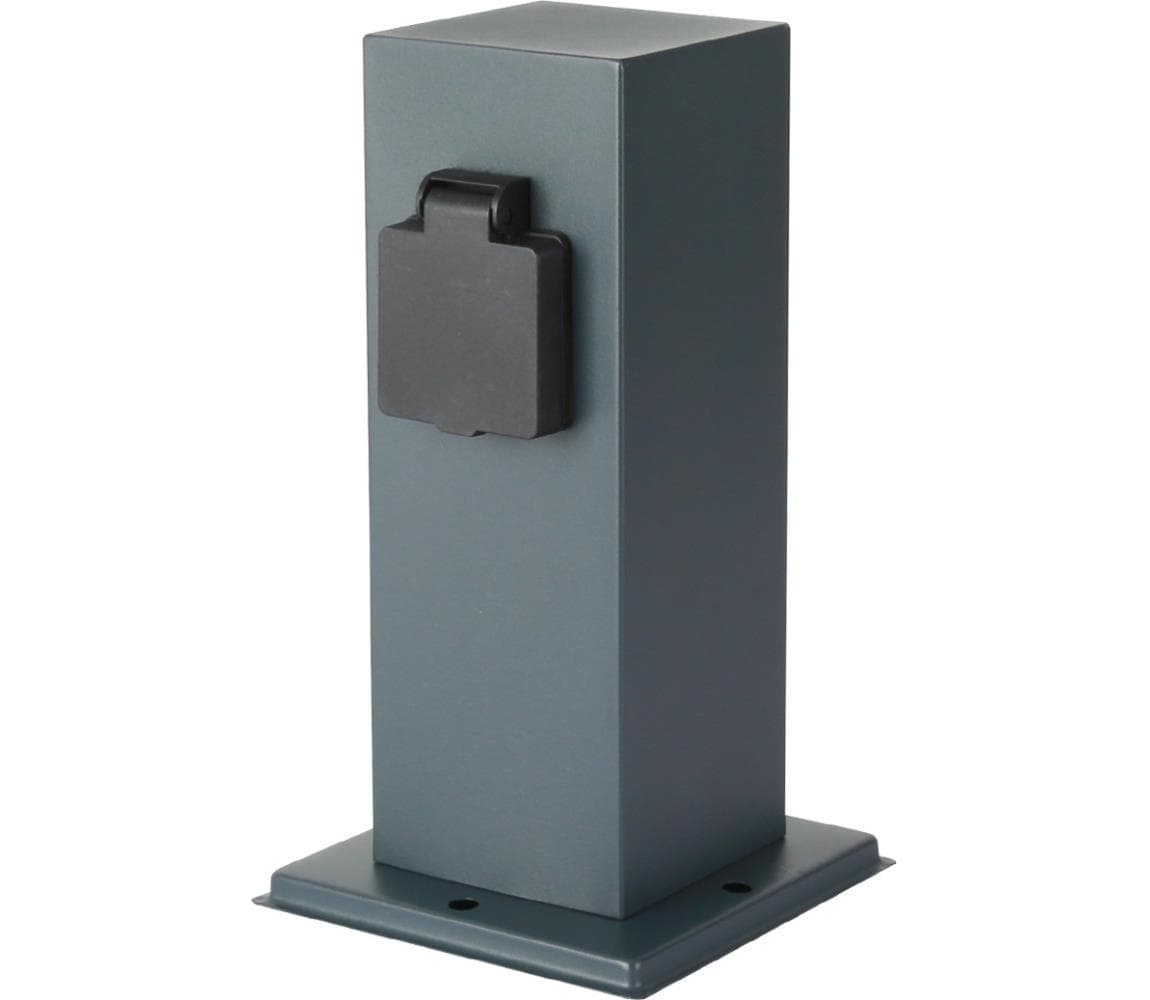 Brilagi - Vonkajší zásuvkový stĺpik PILLAR 1Z SCHUKO 230V IP44 antracit BRI189
