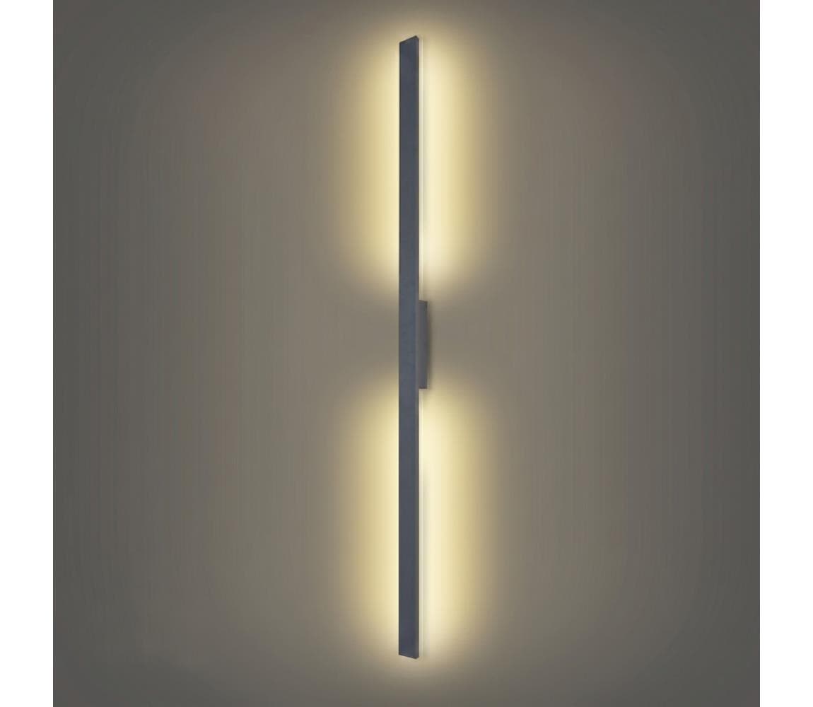 Brilagi - vonkajšie nástenné LED svietidlo LUNA, 30 W, 230 V, 4000 K, IP65, 150 cm, antracit, CRI 90 BRI826