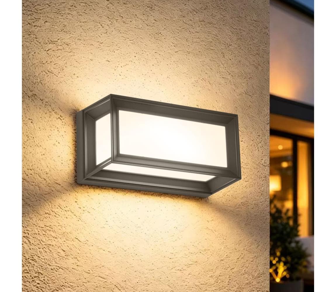 Brilagi - vonkajšie nástenné LED svietidlo PARKER LED/12W/230V antracit IP44 BRI769