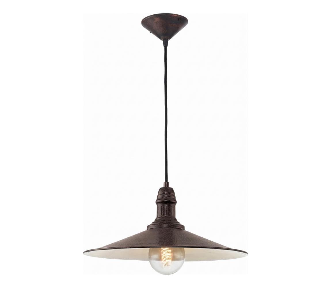 Brilagi - Závesné svietidlo na kábli FORGE 1xE27/60W/230V pr. 36 cm hnedé BRSA49452-1P